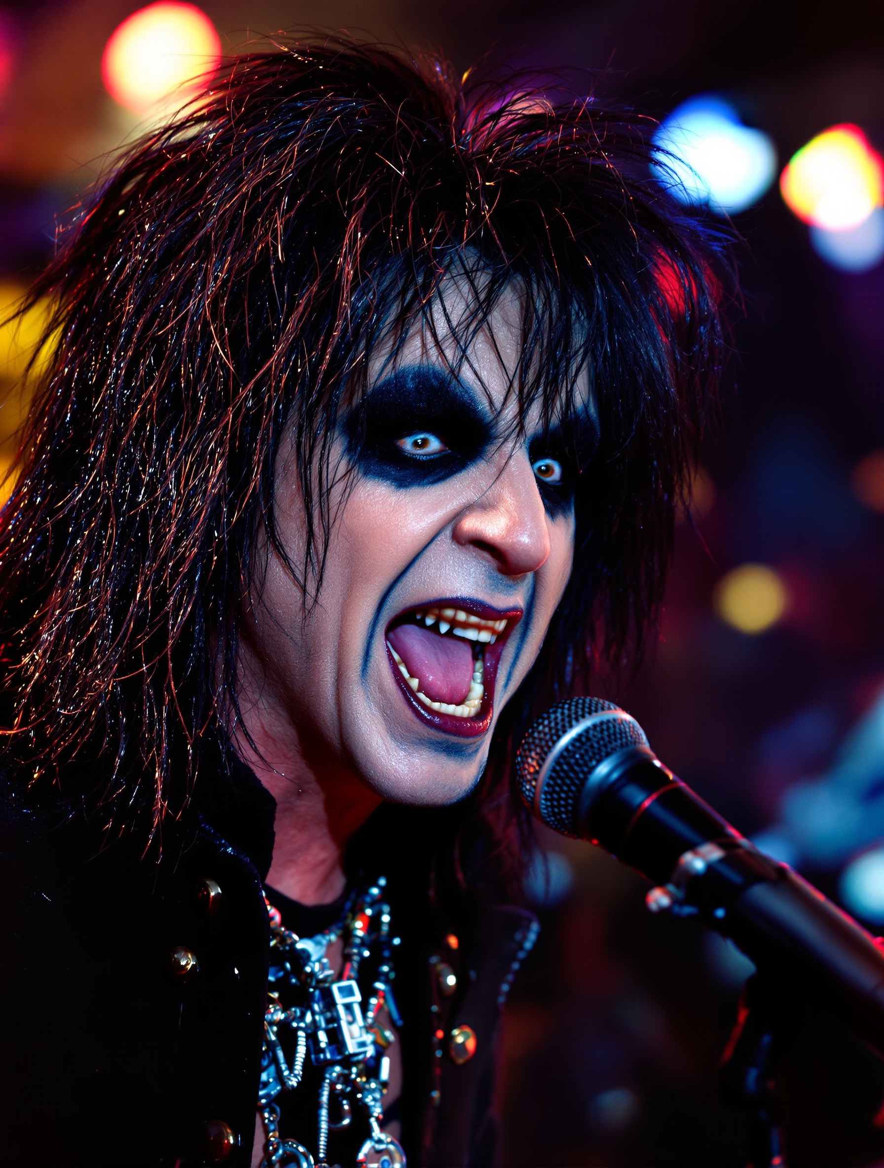 Alice Cooper en pleine énergie théâtrale lors d'un live