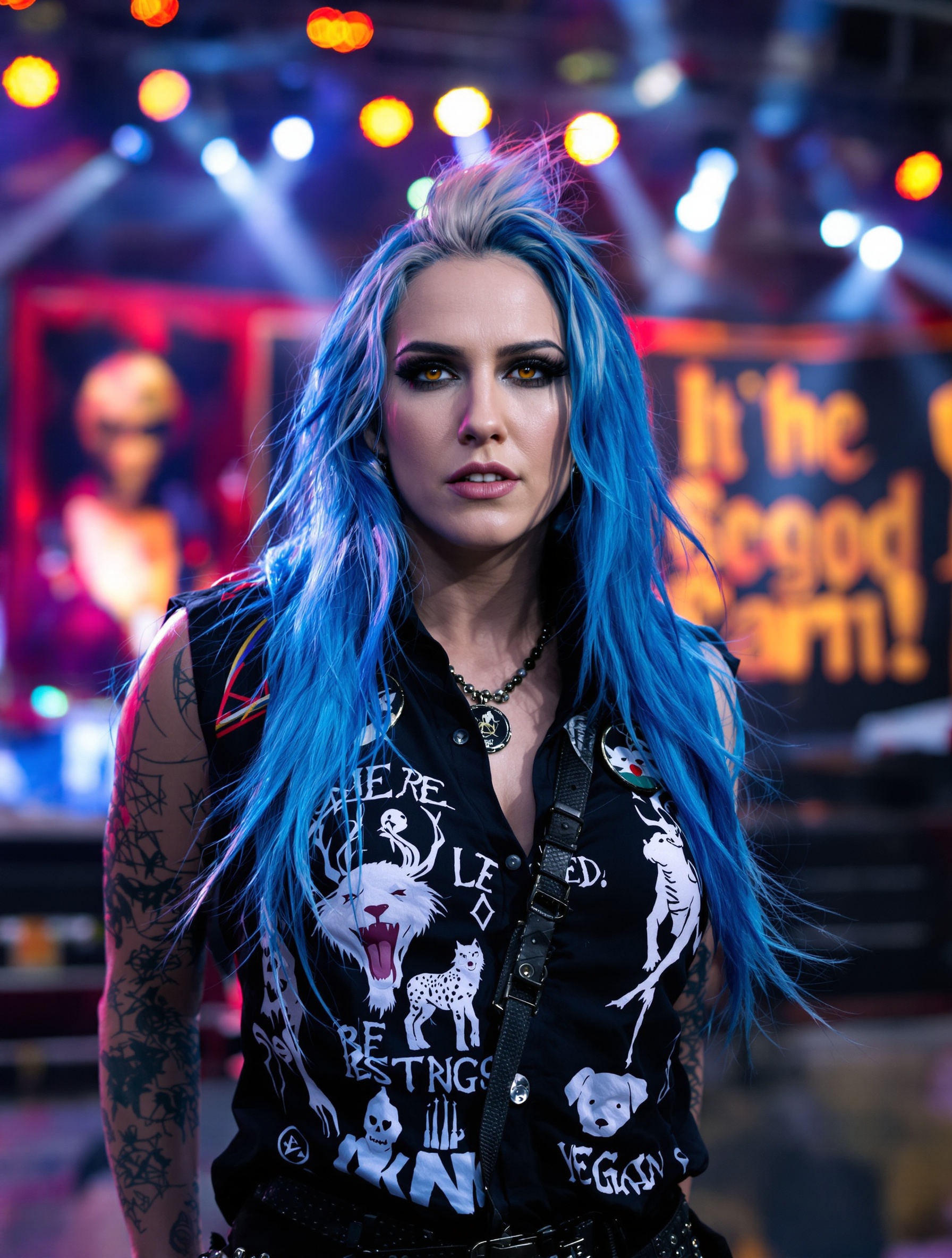 Alissa White-Gluz, militante pour le véganisme et les droits des animaux