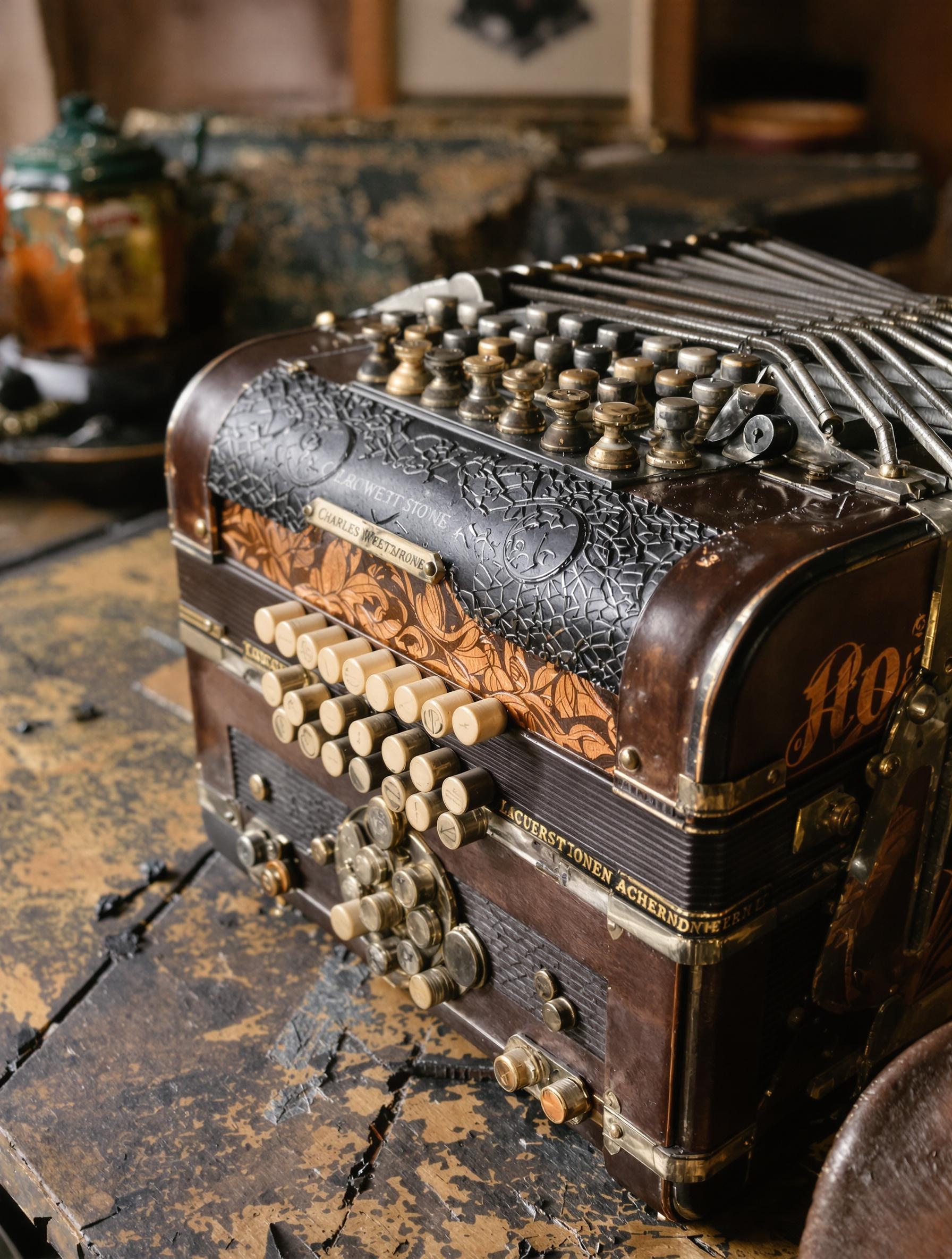 ancien concertina wheatstone lachenal
