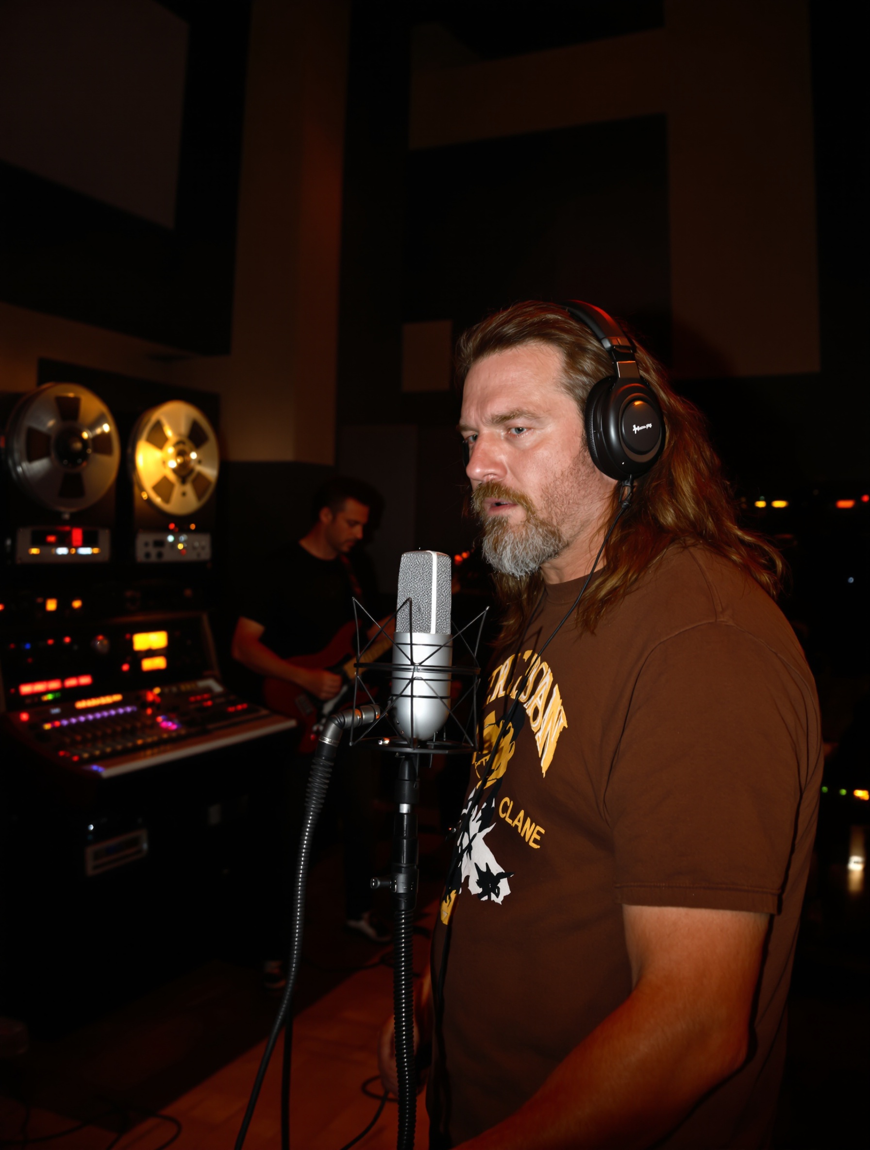 Bruce Dickinson en studio avec Roy Z dans les années 90, atmosphère créative