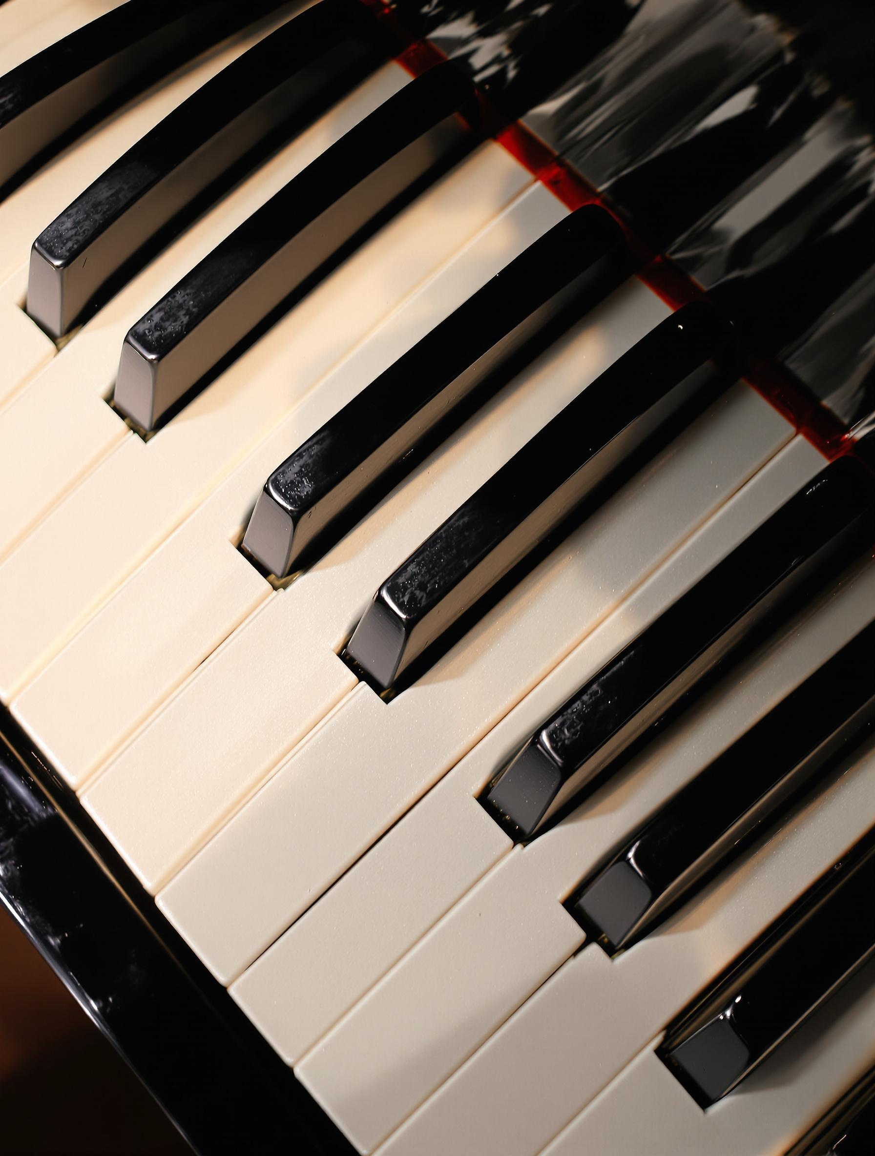 Clavier de piano illustrant les liens expressifs entre les touches blanches et noires