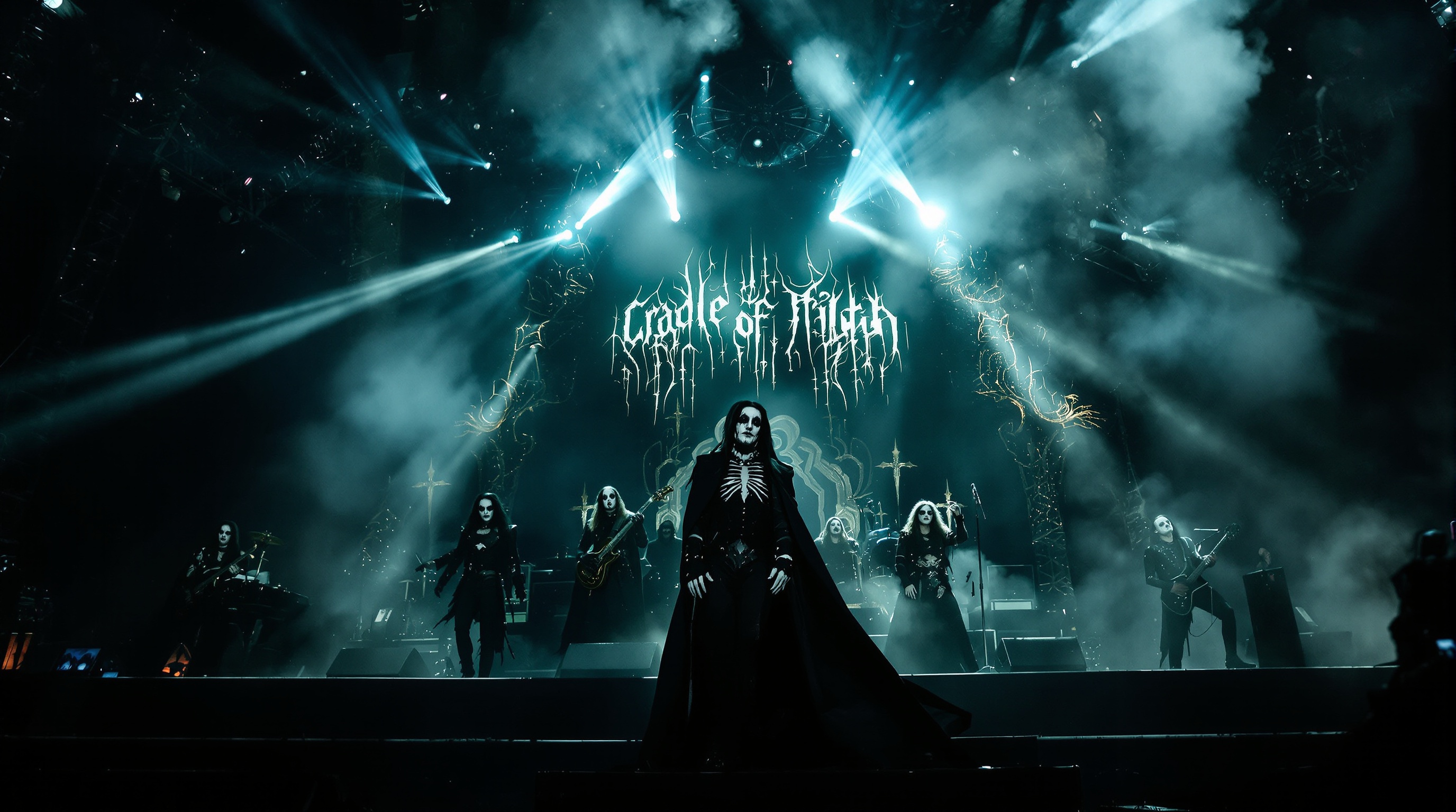 Cradle of Filth live gothic theatrical stage