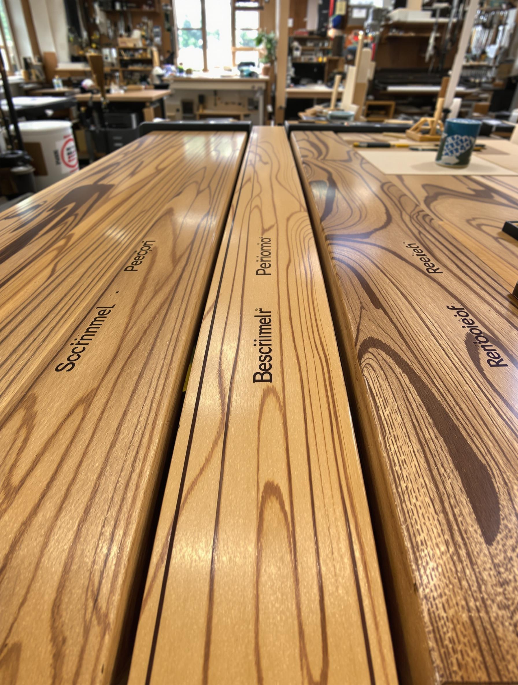 Table d’harmonie Schimmel Petrof Bosendorfer artisanat bois atelier Paris
