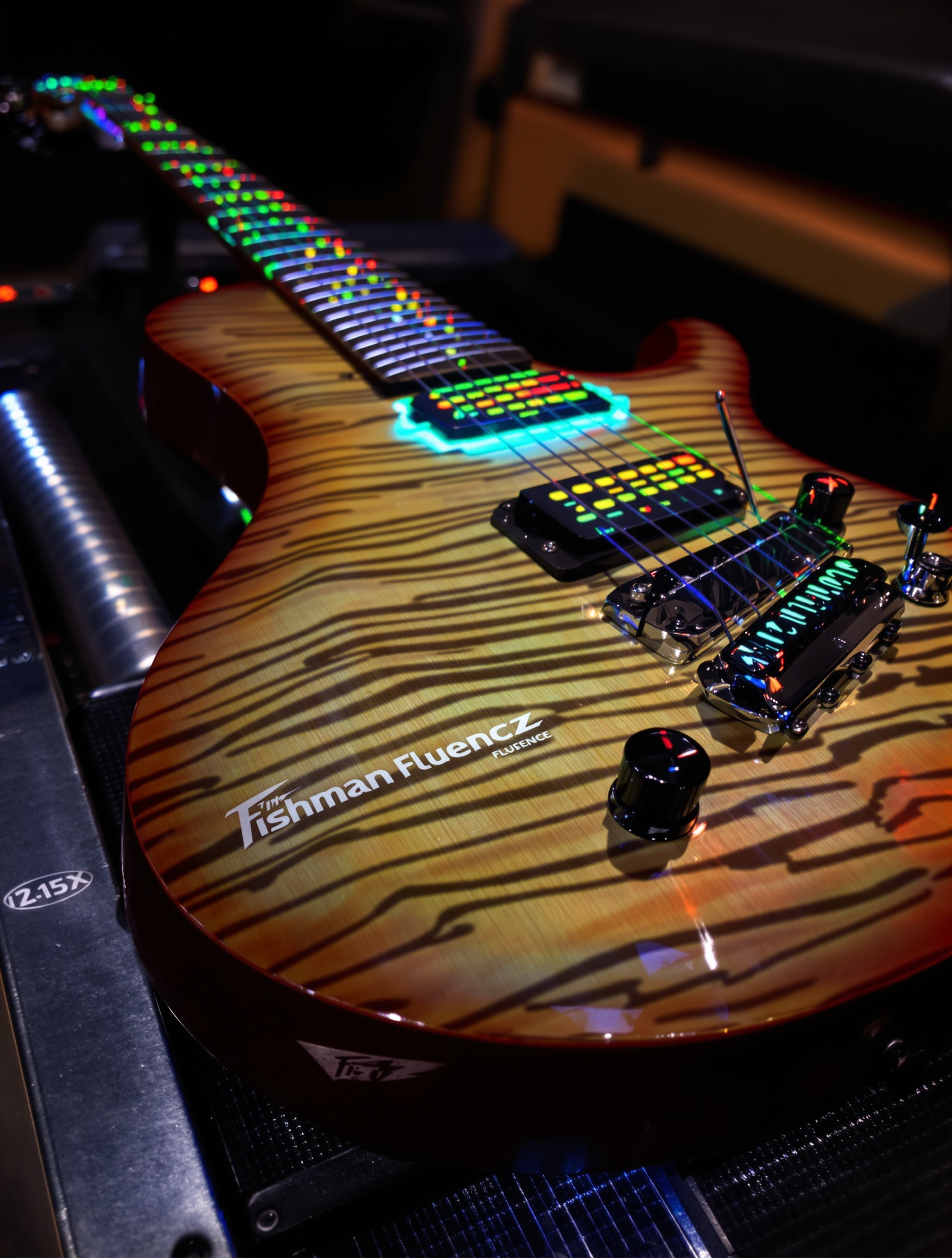 Le setup Ibanez/Fishman Fluence signature Tim Henson – la source de sa fluorescence sonore.
