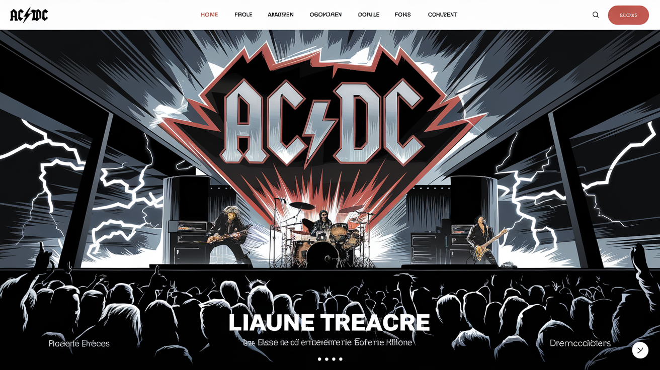 AC/DC sur une scène moderne, incarnant le tonnerre électrique et un impact multigénérationnel