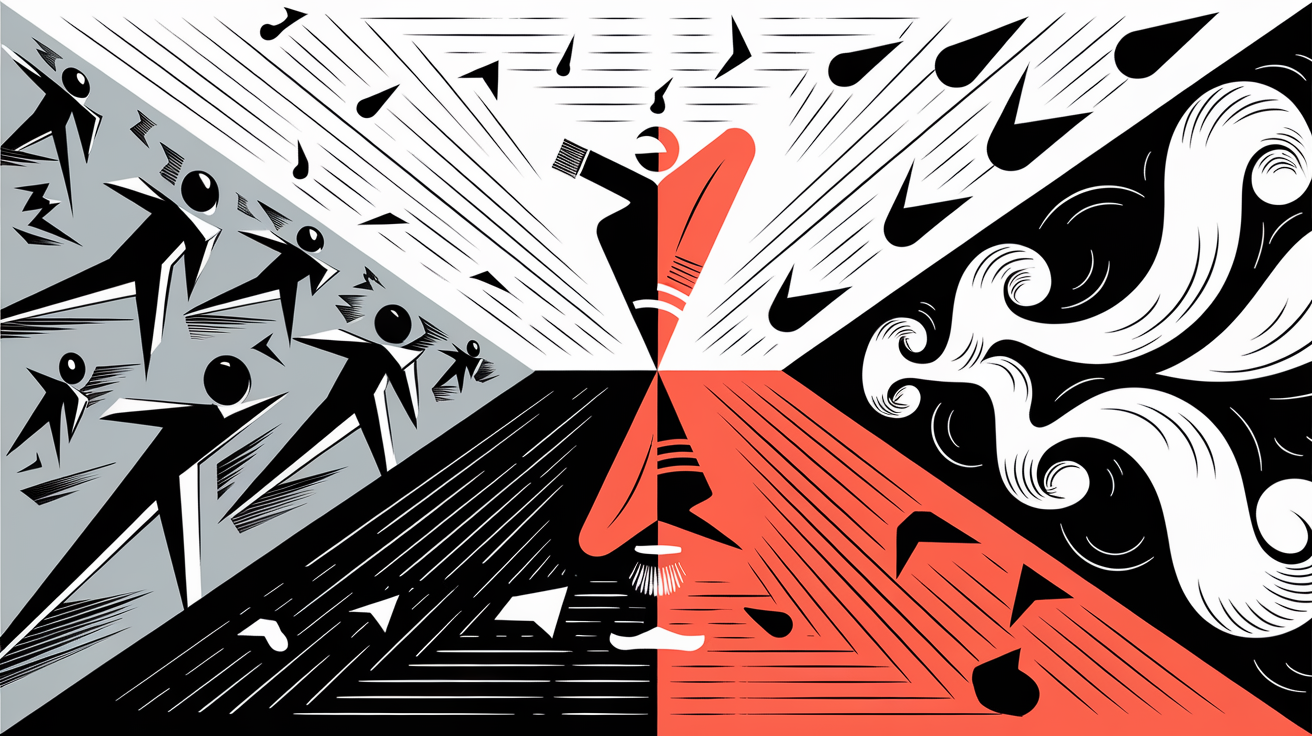 illustration contraste ressenti binaire ternaire