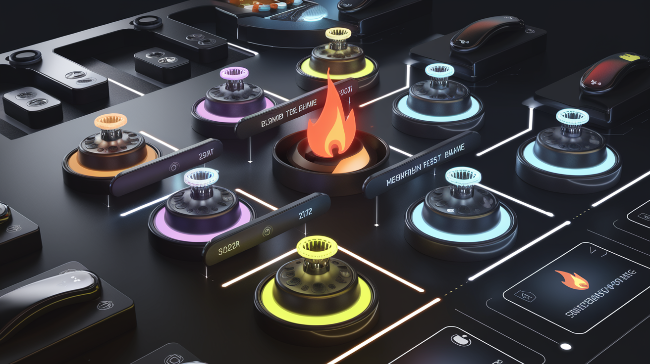 interface blind test personnalisable buzzers pop-ups flamme
