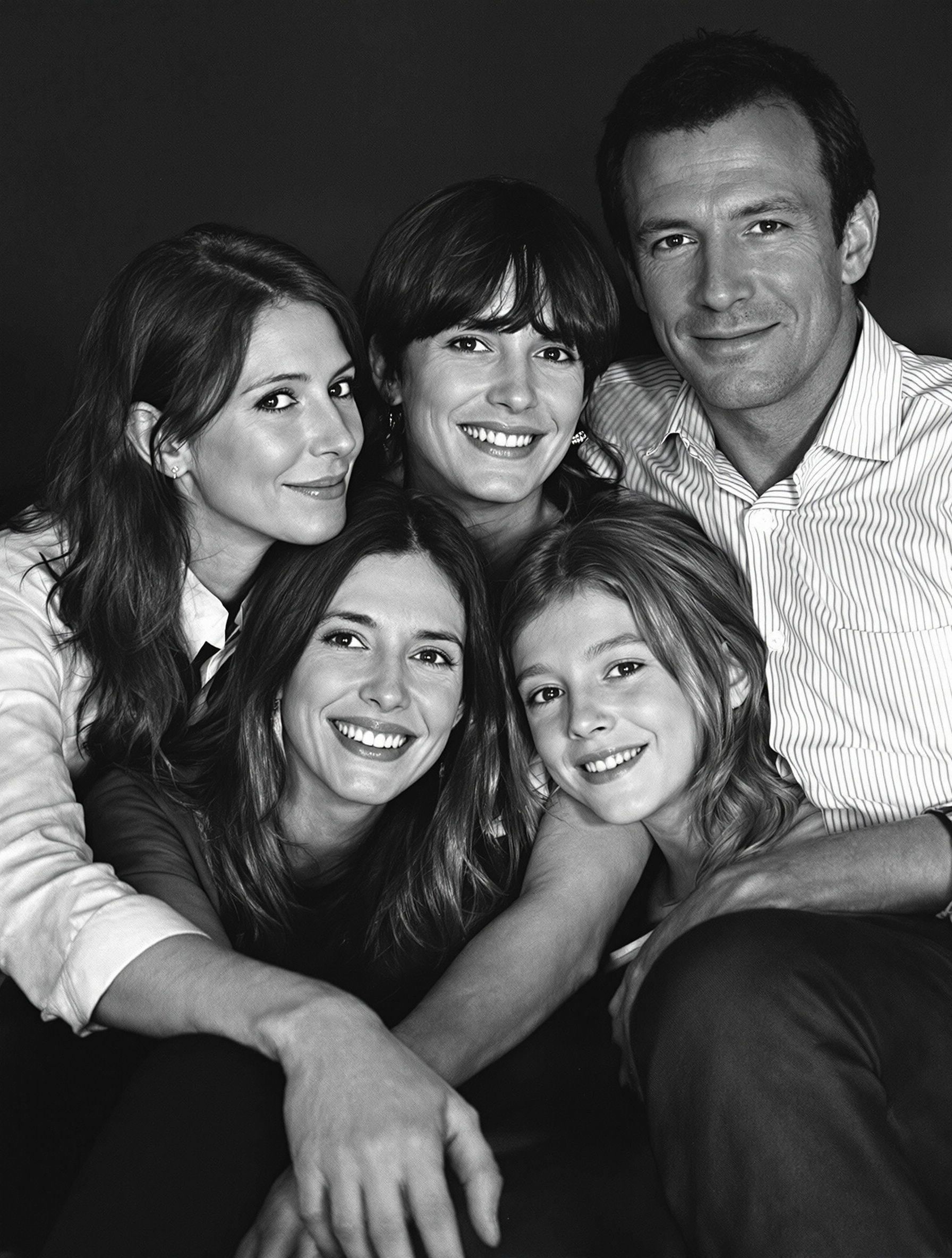 Jane Birkin entourée de ses filles Charlotte Gainsbourg et Lou Doillon – symbole d’un lien maternel puissant.