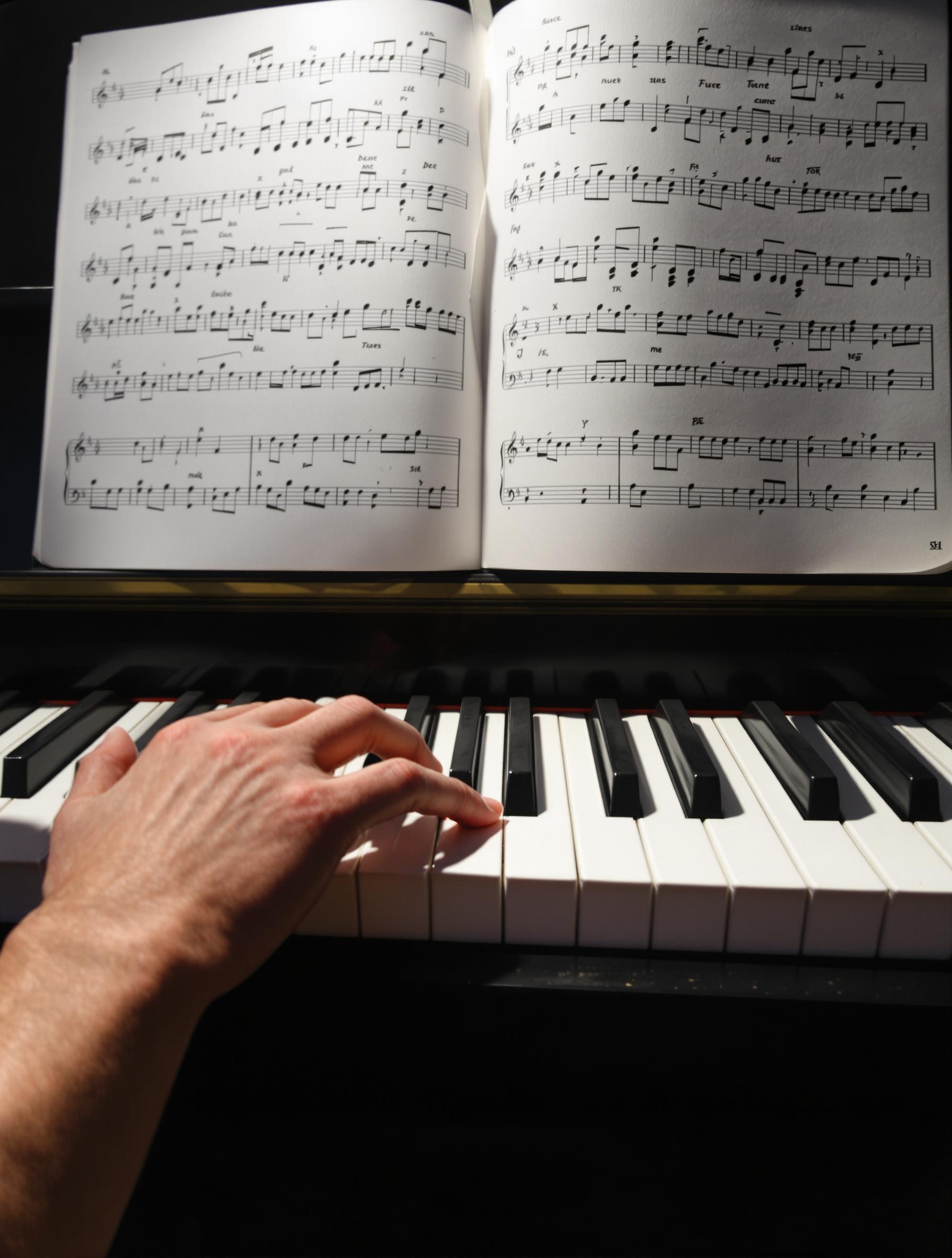 Exploration expressive des touches noires du piano