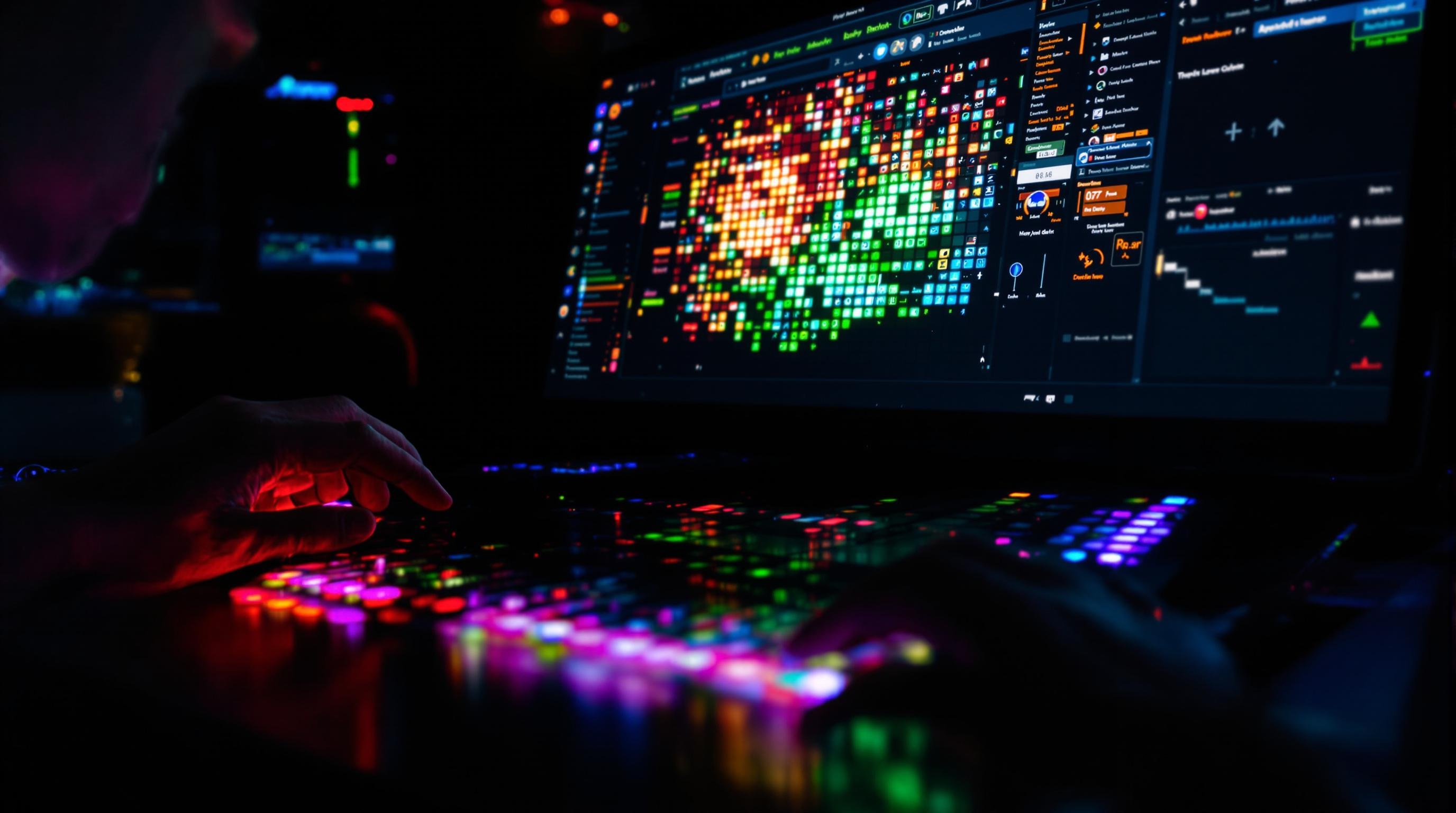 Interface pour créer son premier rythme sur une boîte à rythmes en ligne