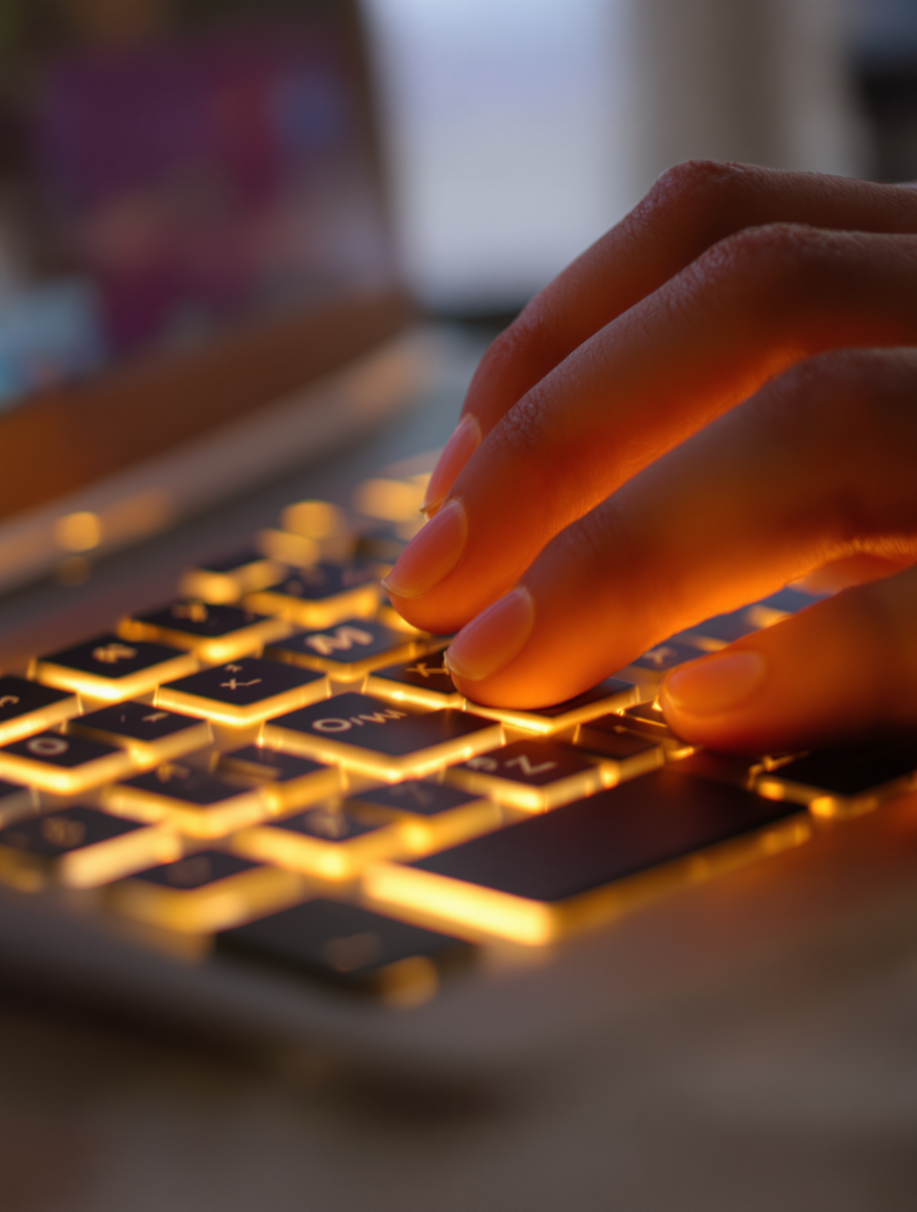 Débutant sur un piano lumineux guidé par les LEDs