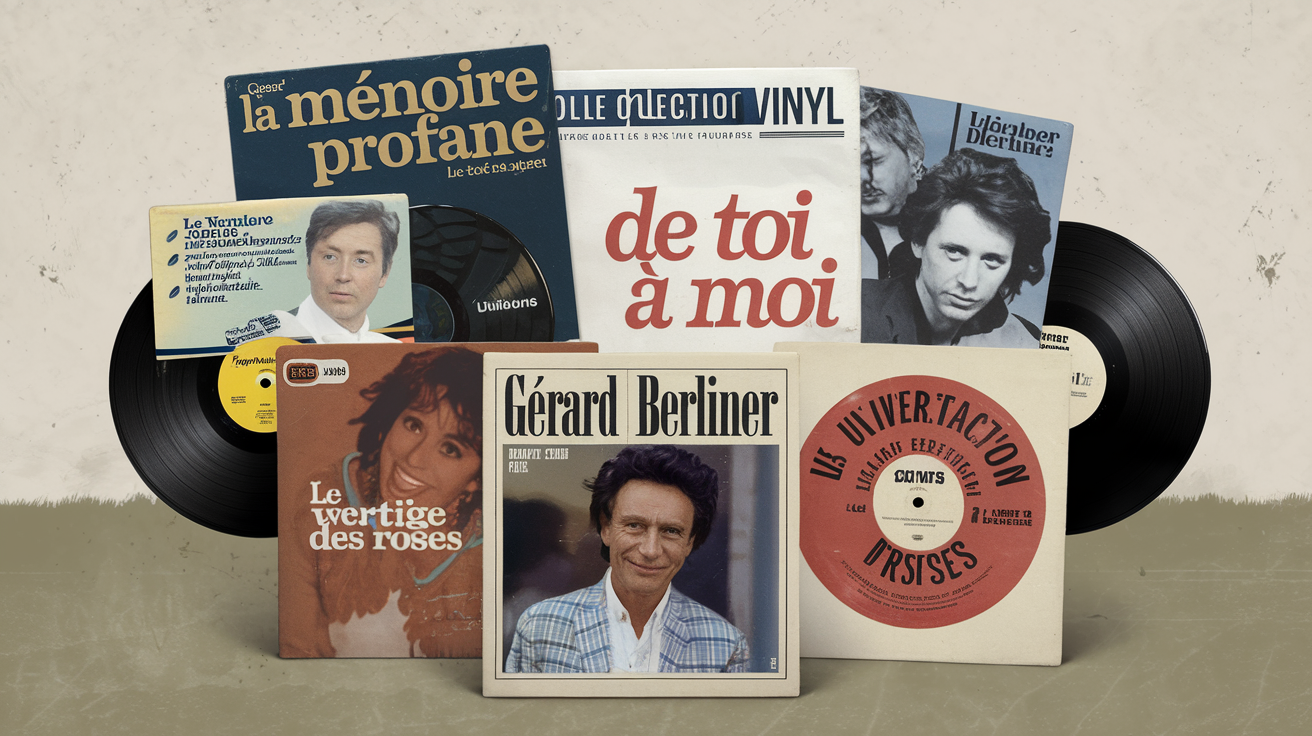 Pochettes des vinyles et albums de Gérard Berliner
