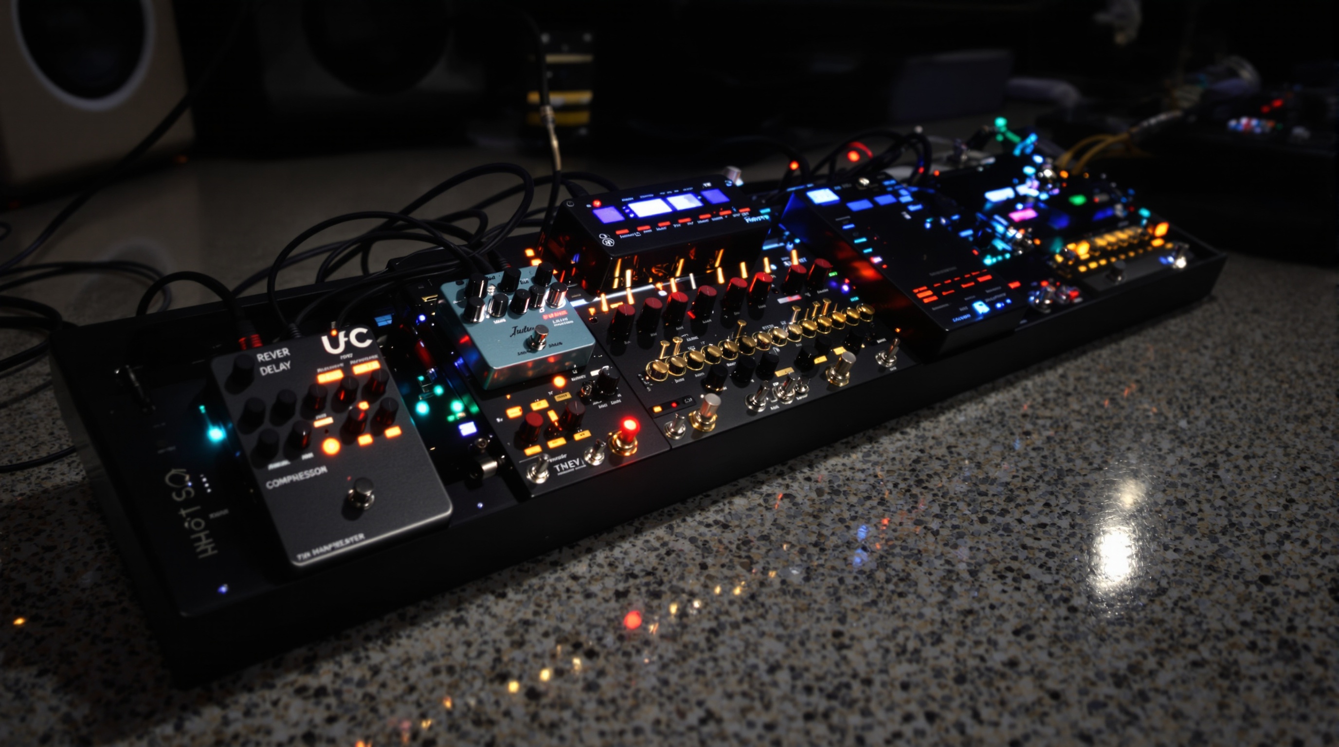 Pedalboard Tim Henson effets modernes studio