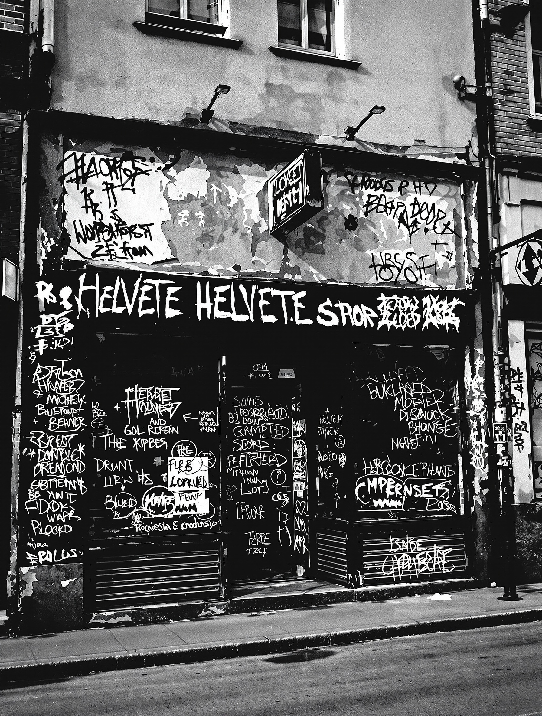 Façade du magasin Helvete à Oslo, un lieu emblématique du black metal norvégien.