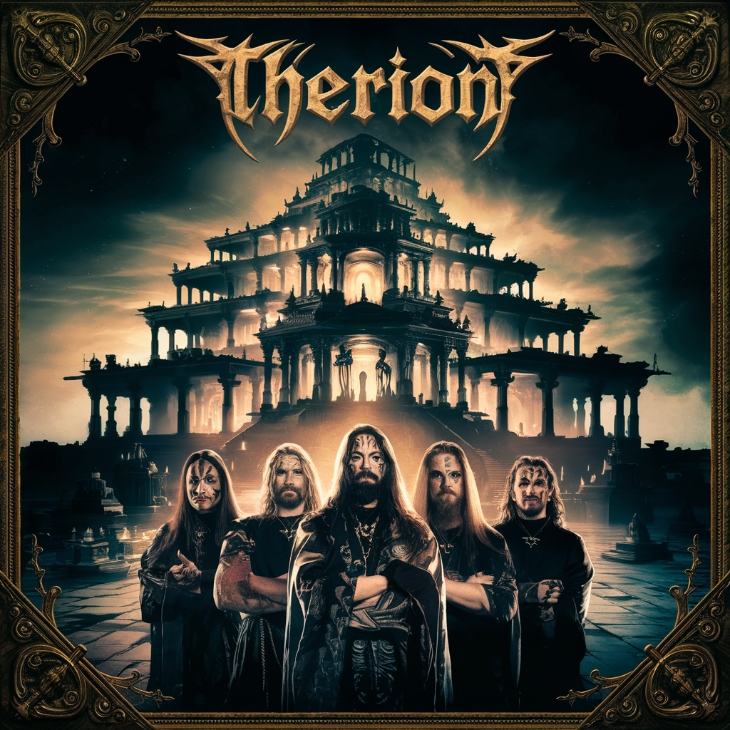 Pochette mythique de Therion illustrant le choc entre metal et classicisme