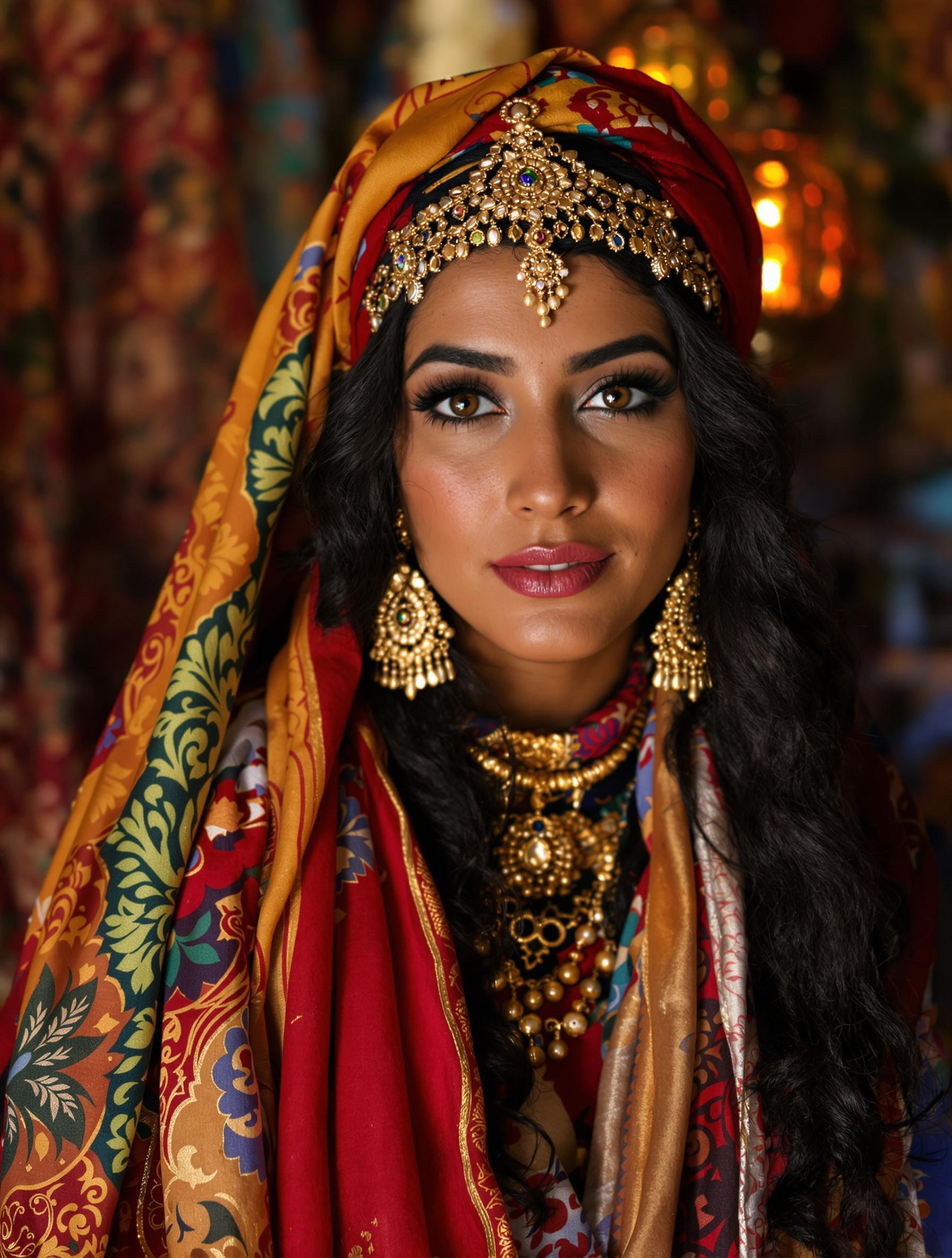 Portrait d'Ishtar, mettant en avant ses origines judéo-arabes, marocaines, égyptiennes et gitanes