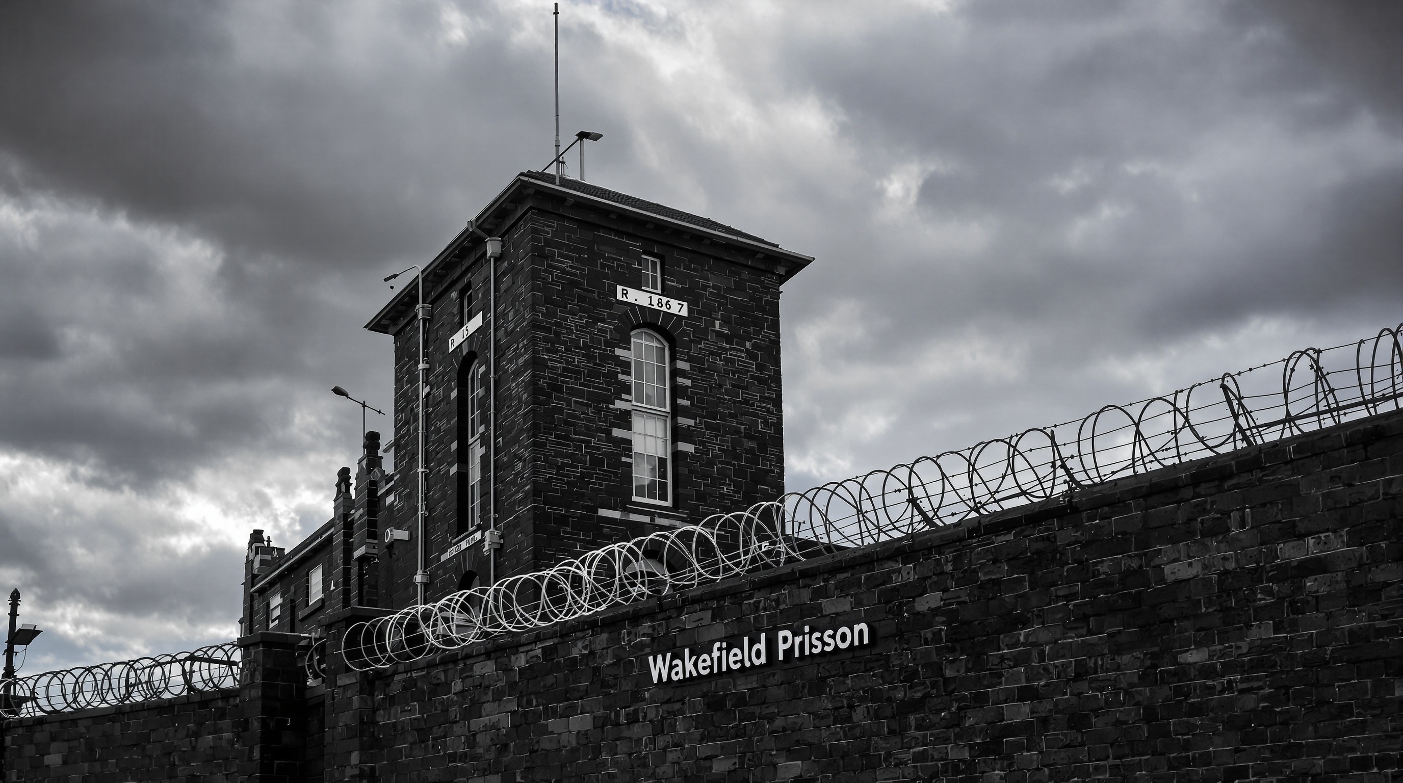La prison de Wakefield, située dans le West Yorkshire, où Ian Watkins était détenu.