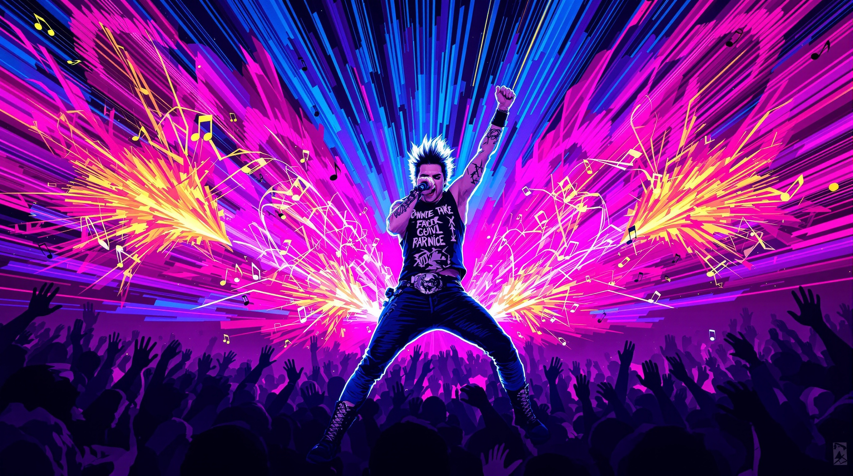 Ronnie Radke fusion genres illustration