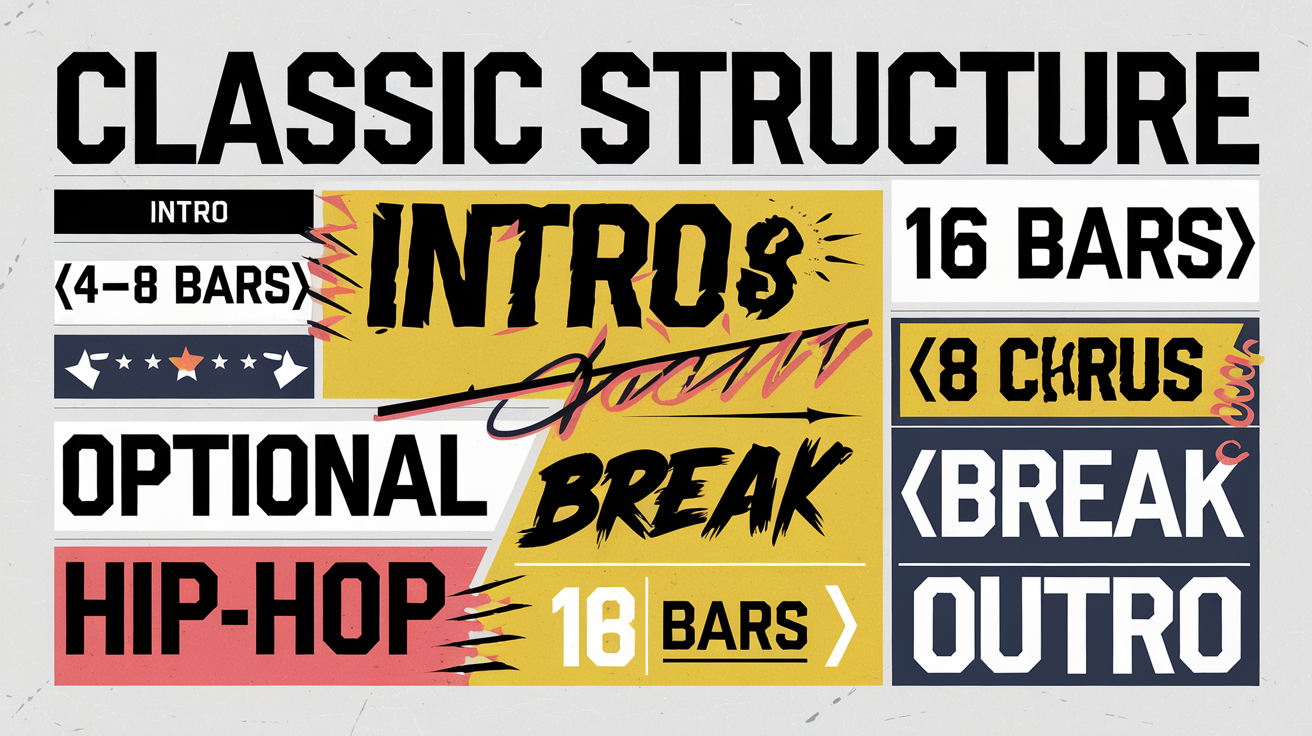 Schéma structure morceau rap classique