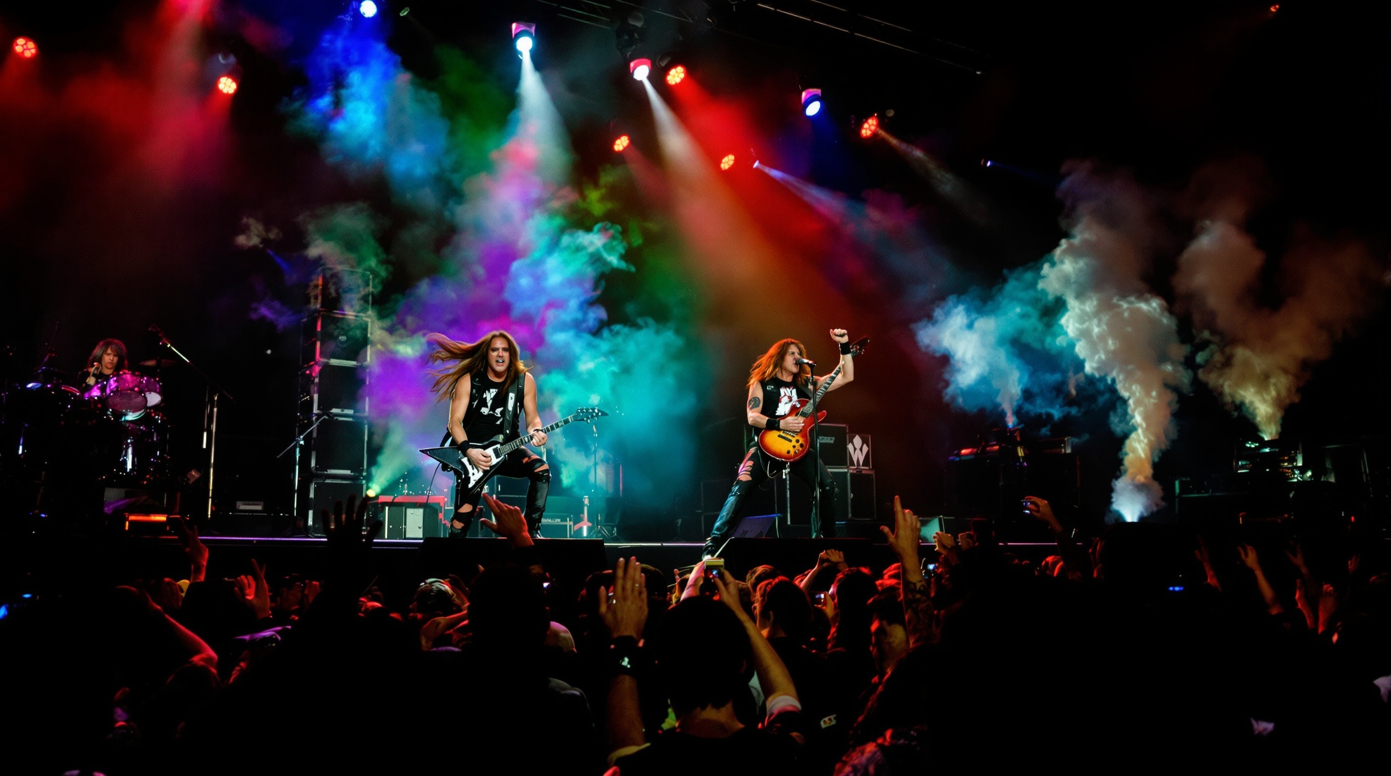 Performance live Skid Row public énergie électrique années 90