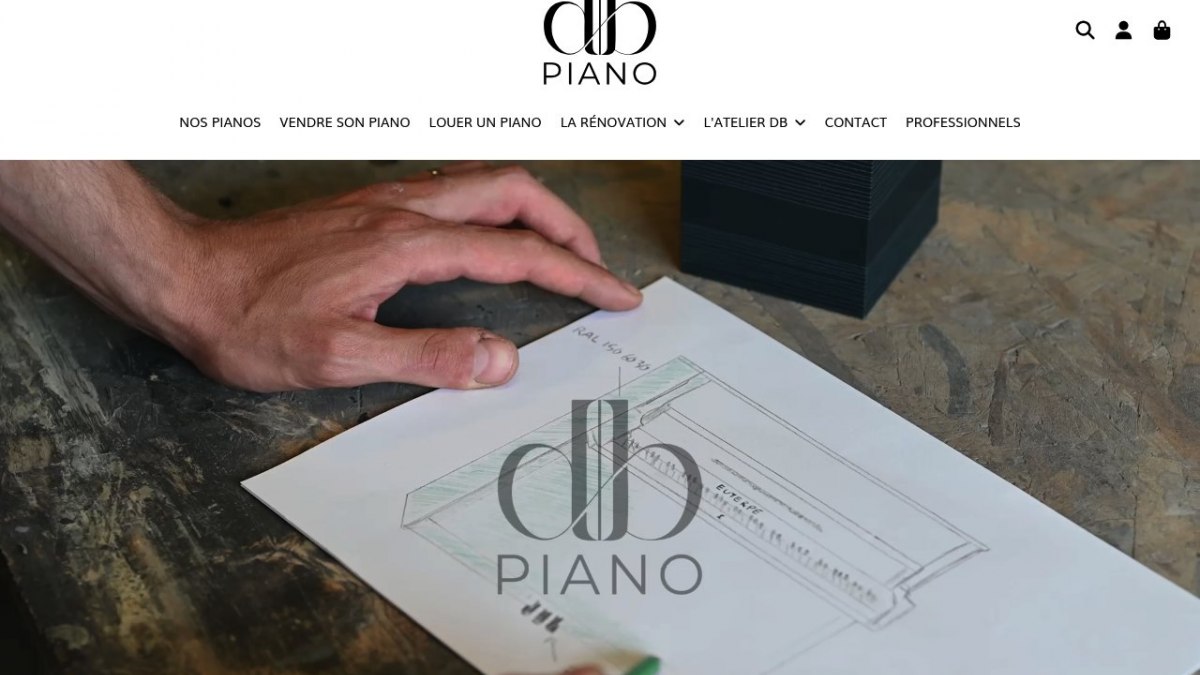 Aperçu du site Atelier DB Piano