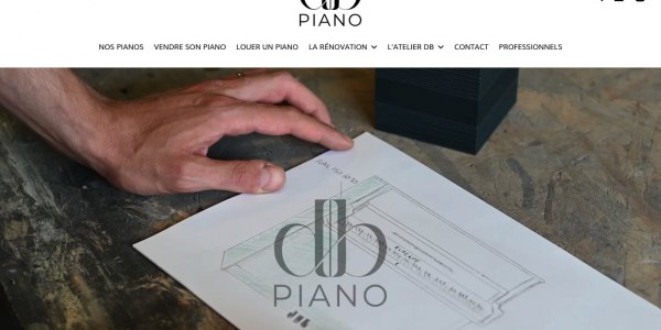 Aperçu du site Atelier DB Piano