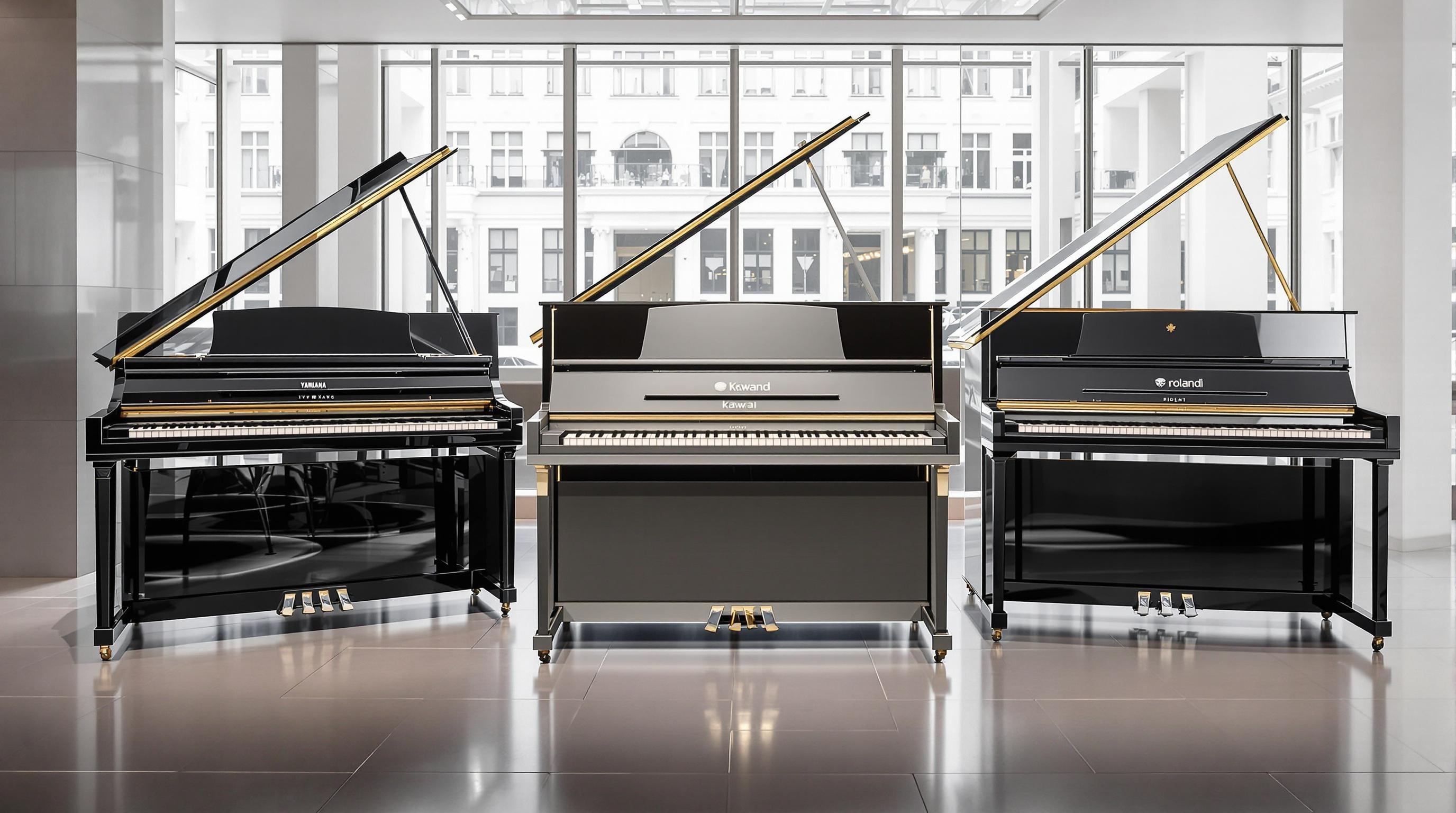 Pianos Yamaha Silent, Kawai Hybrid, Roland numérique showroom Paris