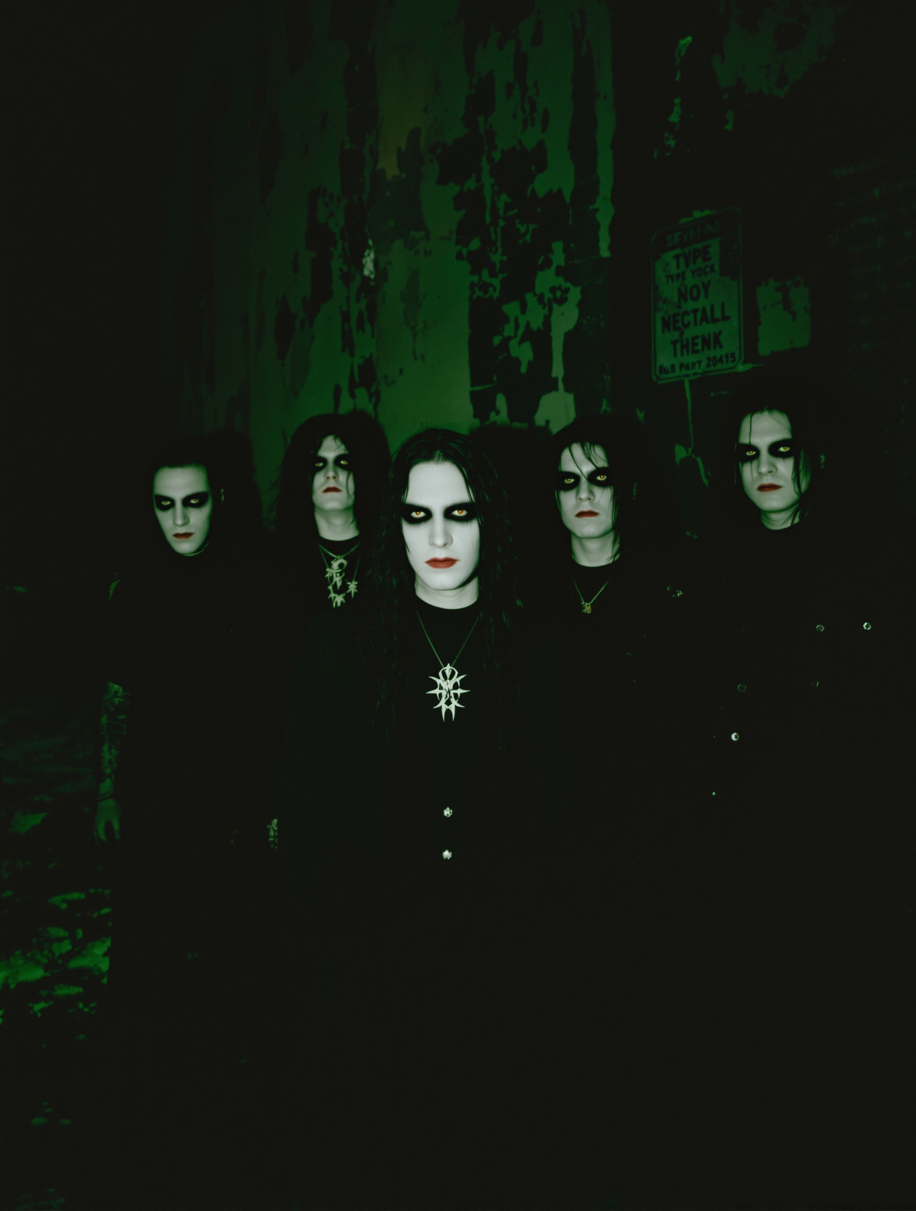 Type O Negative groupe New York 1993, ambiance verte, poussière gothique.